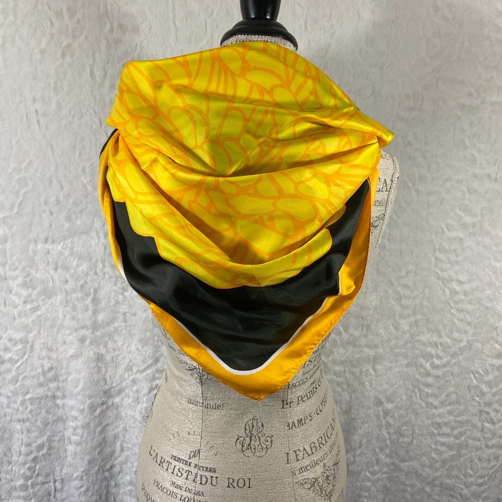 Vintage Totes Rain Scarf  27" x 27" Floral abstract design